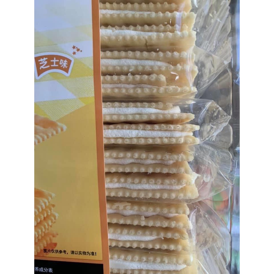 Bánh Quy Kẹp Kem Phô Mai Hồng Kông (Gói 600g)