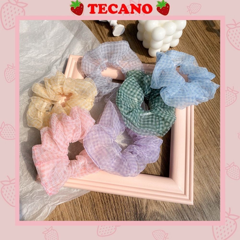 Dây chun buộc tóc vải scrunchies đẹp nhẹ nhàng SC05