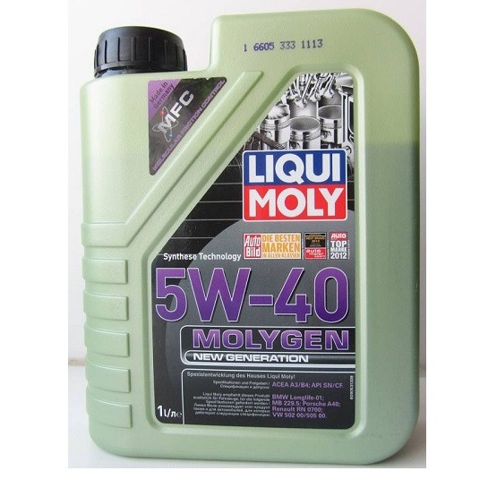 Dầu nhớt xe tay ga Liqui Moly 5w40 MolyGen 1L