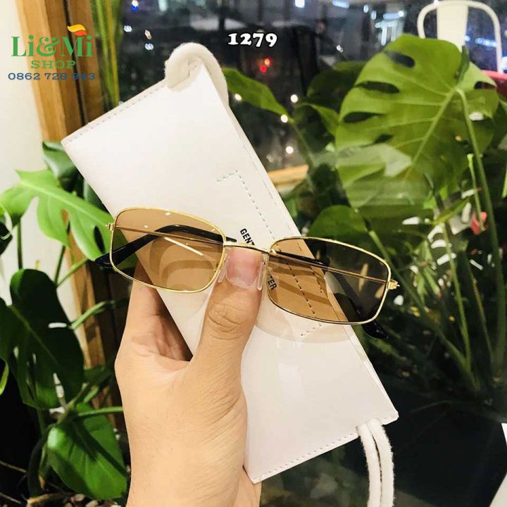 ❌GIÁ SỐC❌Mắt Kính Thời Trang Unisex 💞 Kính Mát Vuông Nam Nữ Hot Trend 2020 GLM1279 | BigBuy360 - bigbuy360.vn