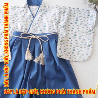 Rập giấy DC025 - Bộ Hakama - quần váy