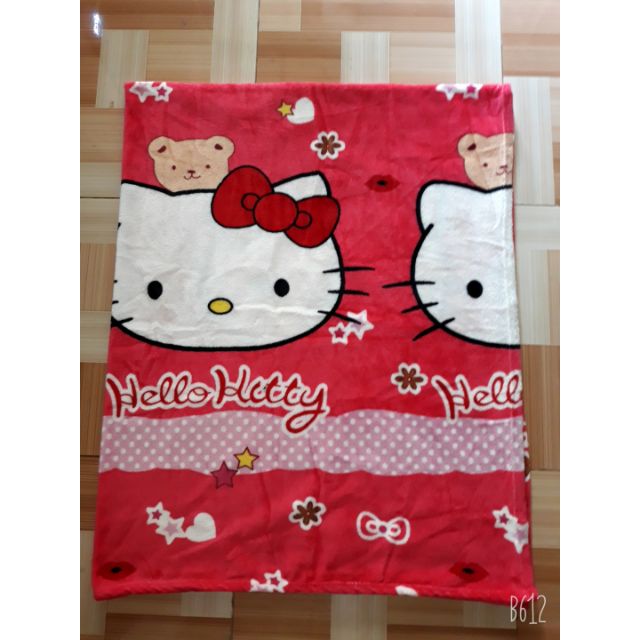 Mền tuyết nhung 1m6x2m2 ( HELLO KITTY)_ ẢNH THẬT, VIDEO