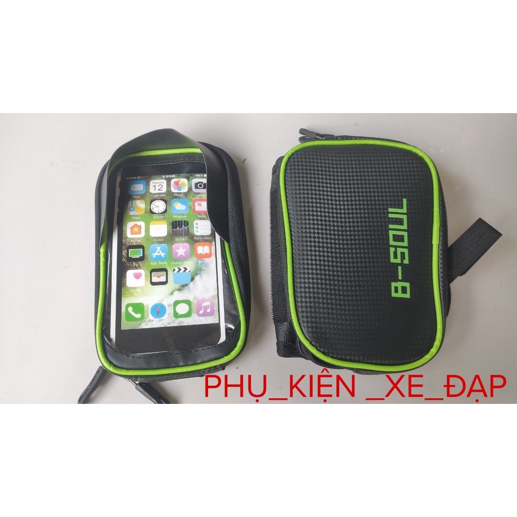 Túi treo khung xe đạp Bsoul 3 ngăn cao cấp