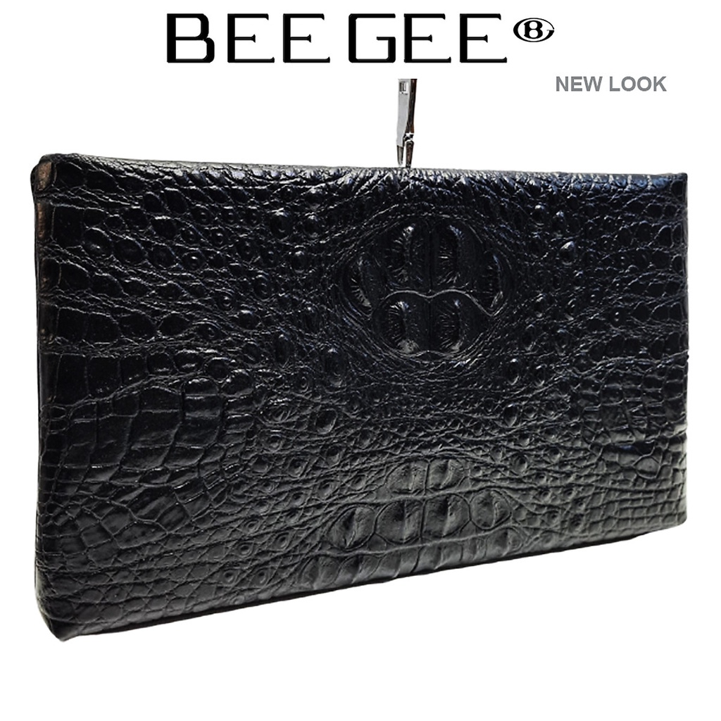Ví nam cầm tay BEE GEE da bò tổng hợp cao cấp Bàn tay CÁ SÂU