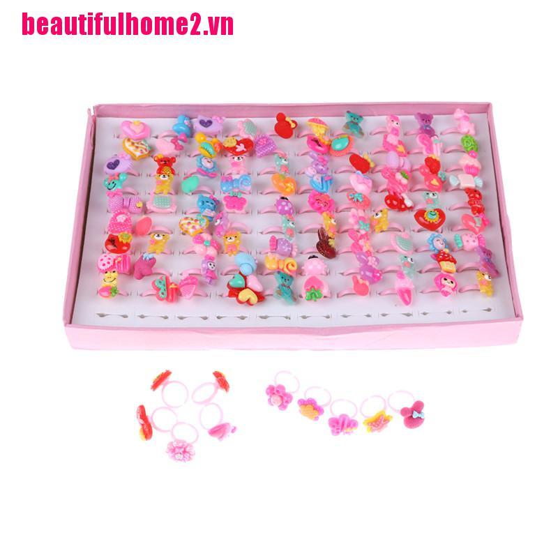 10 Nhẫn nhựa kiểu dáng hoạt hình xinh xắn đáng yêu cho bé