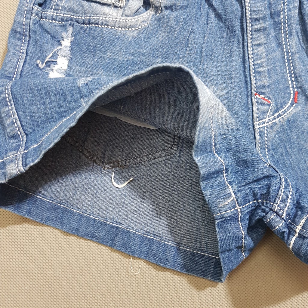 Quần short jean cotton bé gái mickey size đại