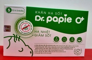 Khăn lau hạ sốt Dr Papie
