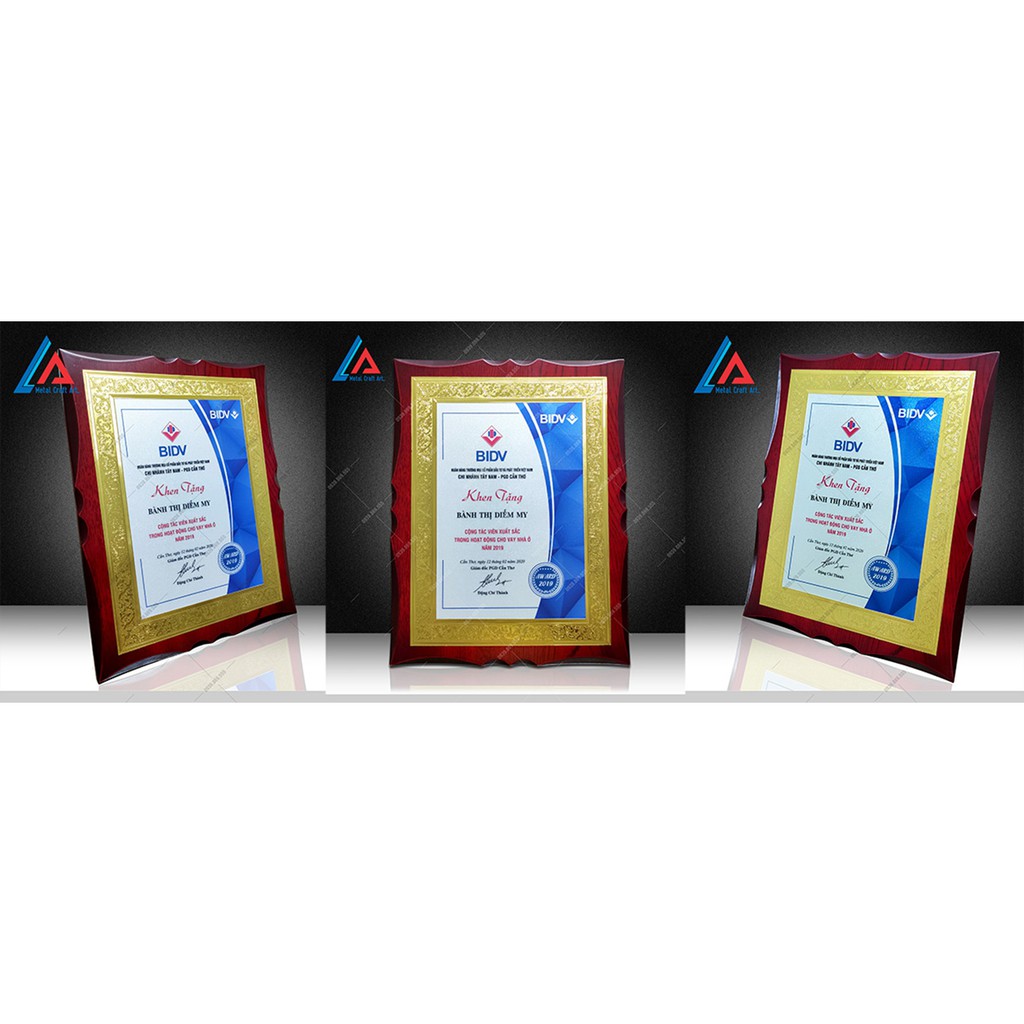 Bằng Khen, Bảng Chứng Nhận, Bảng Vinh Danh