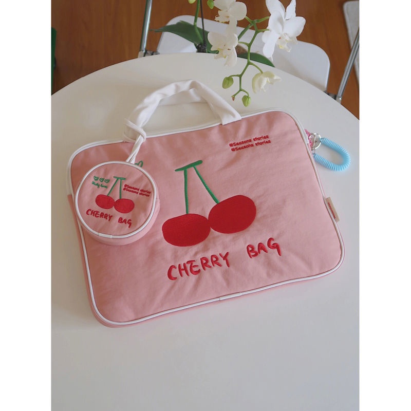 Túi Đựng Laptop 11 Inch 13.3 Inch 15.6-Inch Họa Tiết Cherry Phong Cách Mới 2022