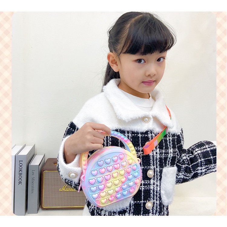 Túi đeo chéo cho bé gái,túi xách trò chơi popit siêu xinh