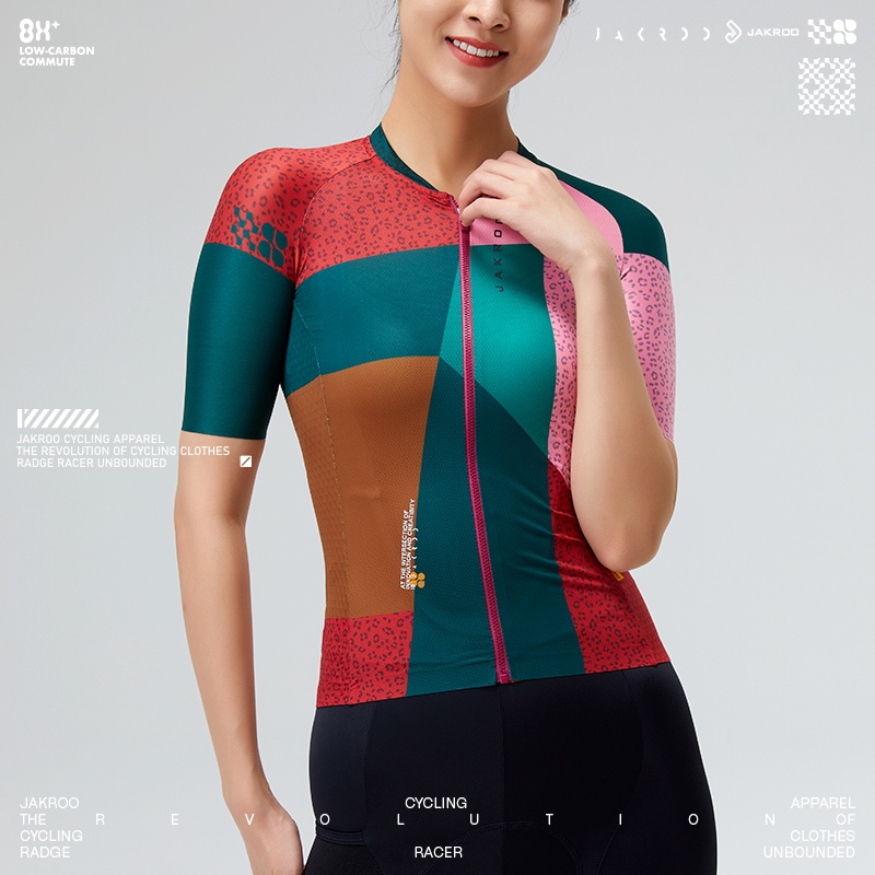 Áo Đạp Xe Ngắn Tay Thoáng Khí Thoải Mái Cho Nữ