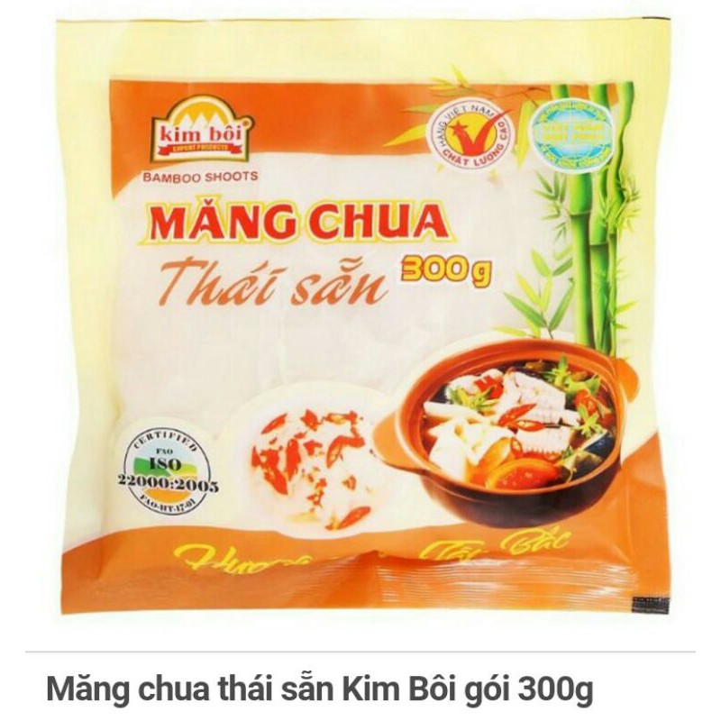 Măng chua thái sẵn Kim Bôi gói 300g