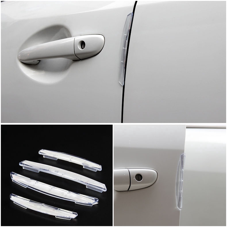 Set 4 Miếng Dán Bảo Vệ Góc Cửa Xe Hơi Tiện Dụng