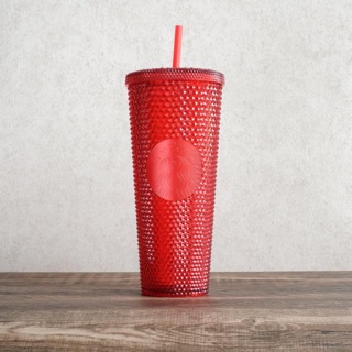 Ly Starbucks Studded Bling đỏ 710ml