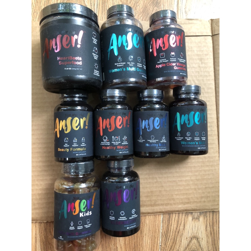 You Are The Anser!™ Tia Mowry Vitamins shopanser Anser đẹp da , đẹp tóc , nâng cao sức đề kháng , Collagen Anser