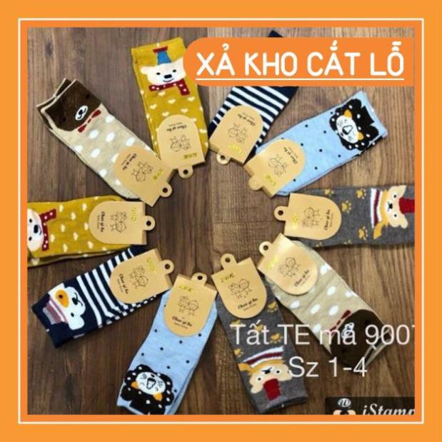 Set 10 đôi tất cổ cao hình con vật đáng yêu có size cho bé 1-13 tuổi mã 9007 - Video+ảnh thật