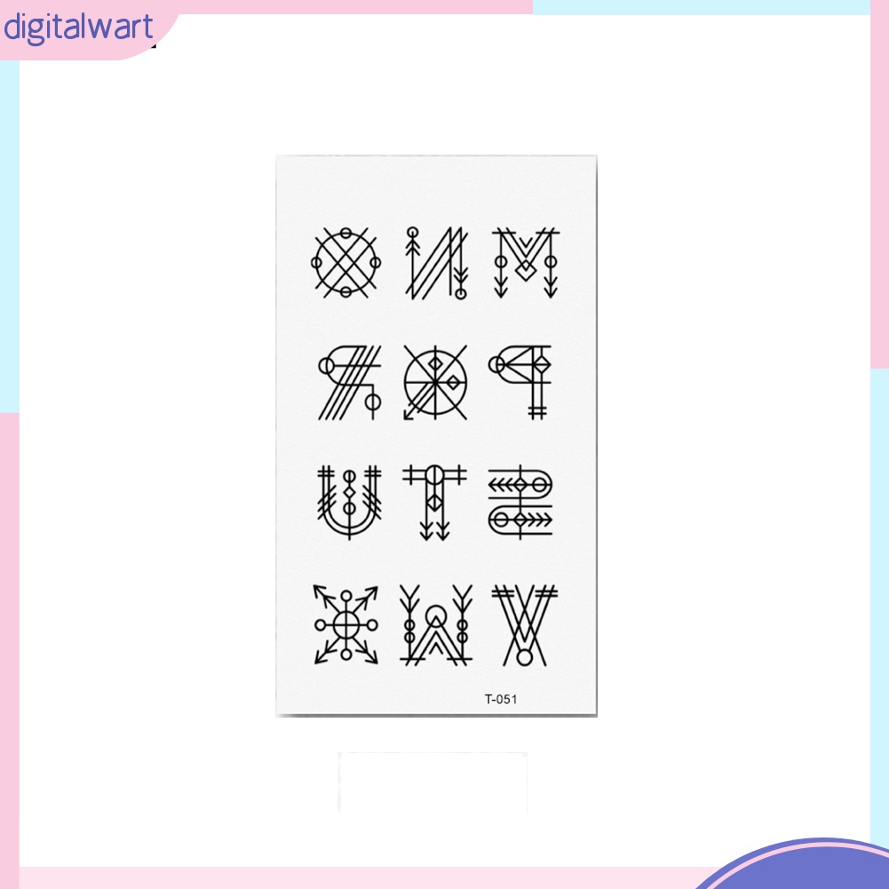Hình xăm dán tạm thời chống nước họa tiết hoa và thú đáng yêu