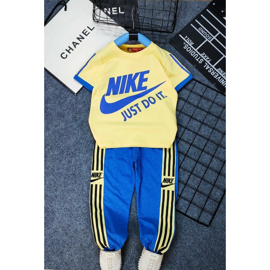 🔥20-40KG🔥Bộ cotton size đại cho bé trai Bộ tay ngắn quần dài bộ thu đông