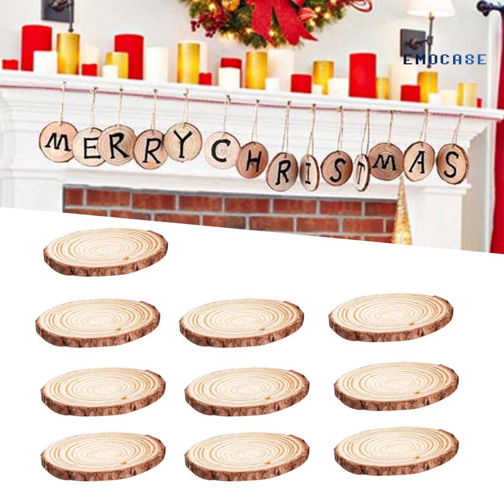 Set 10 Lát Gỗ Tròn Siêu Nhẹ Cứng Chưa Hoàn Thiện Cho Gia Đình