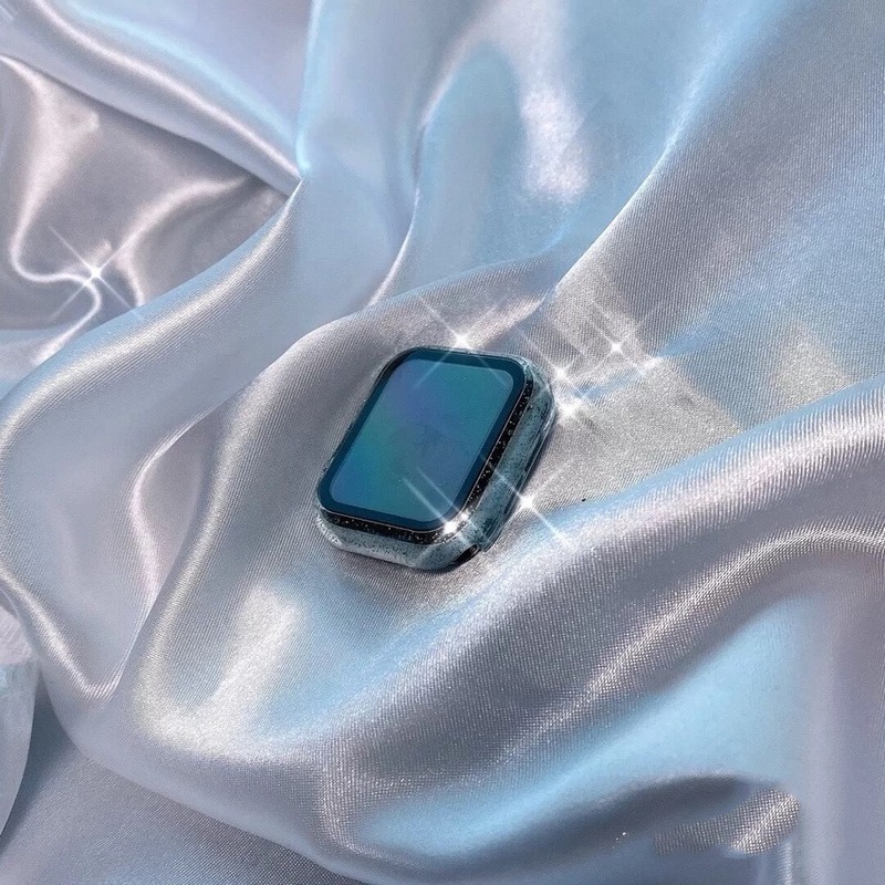 Ốp Lưng Trong Suốt Siêu Mỏng Cho Đồng Hồ Thông Minh Apple Watch Iwatch 44mm 42mm 40mm Se 6 5 4 3 2 1