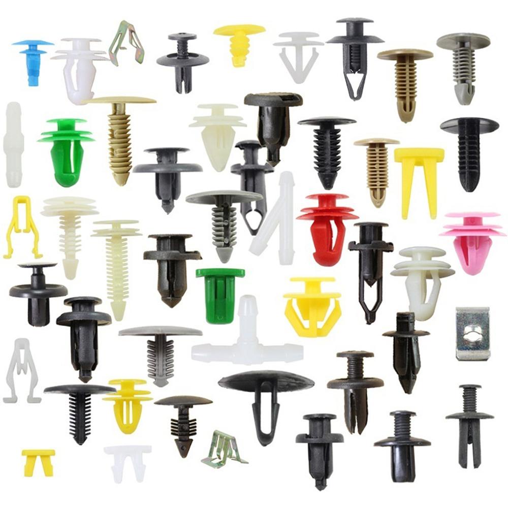 Set 50 / 100 / 200 Kẹp Cố Định Bảng Điều Khiển Cửa Xe Hơi Nhiều Màu Sắc Tiện Dụng