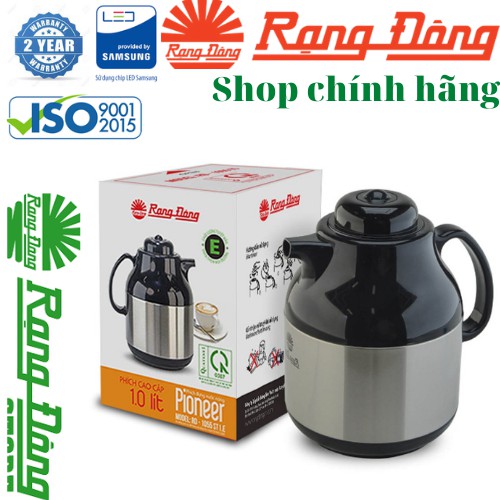 Phích Pha trà có lõi lọc Cao Cấp 1 Lít Rạng Đông Model: RD 1055 ST1.E