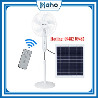 Quạt năng lượng mặt trời Tích Điện Có Sạc Solar Fan 198F Chính Hãng Tại Haho Dùng Cho Gia Đình Bảo Hành Uy Tín