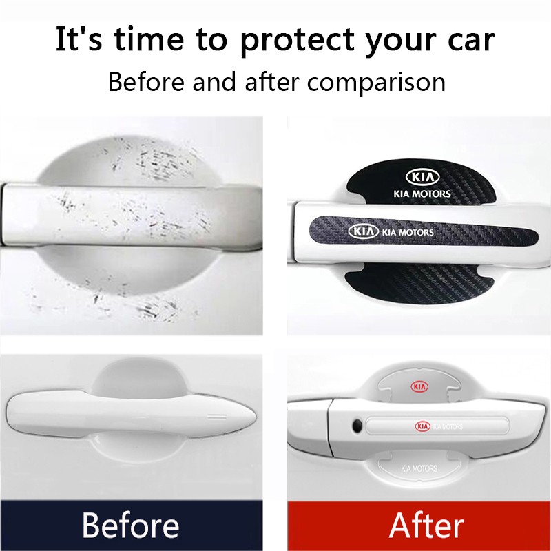 Miếng Dán Bảo Vệ Chống Va Chạm Cho Tay Nắm Cửa Xe Hơi Kia Ceed Rideago K2 Sedona K7 Kx5 Riook2