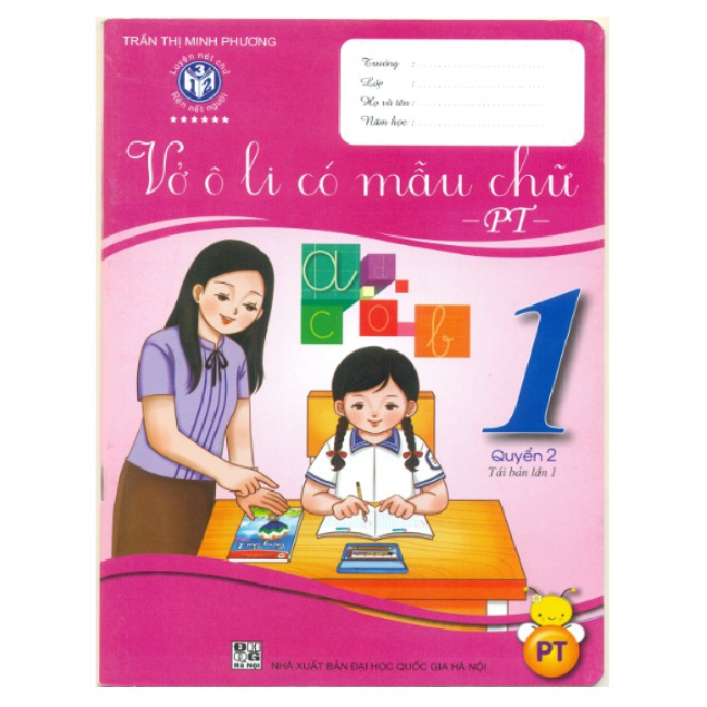 Sách - Vở ô li có mẫu chữ lớp 1 - Phát triển (kèm bọc sách)