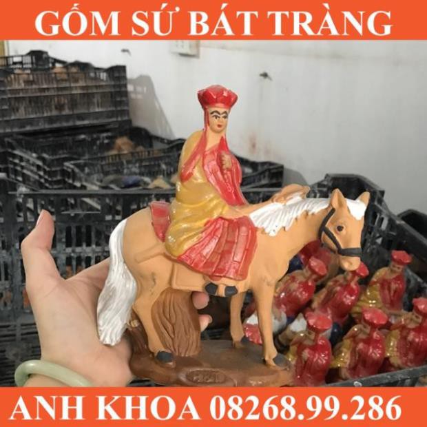 Bộ tượng 4 thầy trò đường tăng size lớn - Gốm sứ Bát Tràng Anh Khoa