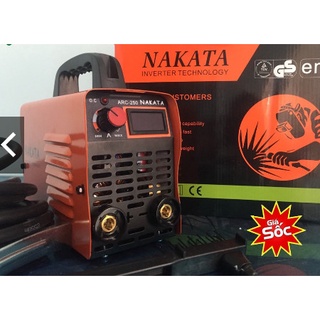 Máy Hàn Điện Tử Mini Nakata 250A Chính hãng (HOT 2021) Tiện ích [ Bảo Hành 12 Tháng] Tặng kèm phụ kiện đầy đủ