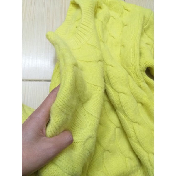 Áo len vặn thừng màu neon free size thanh lý