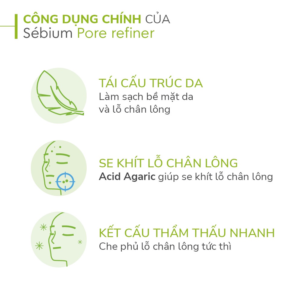 Kem se nhỏ lỗ chân lông Bioderma Sebium Pore Refiner - 5ml