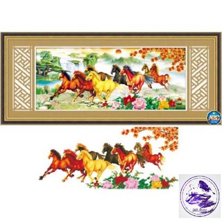 Tranh đính đá ngựa Mã Đáo Thành Công. Kích thước: 110*50cm