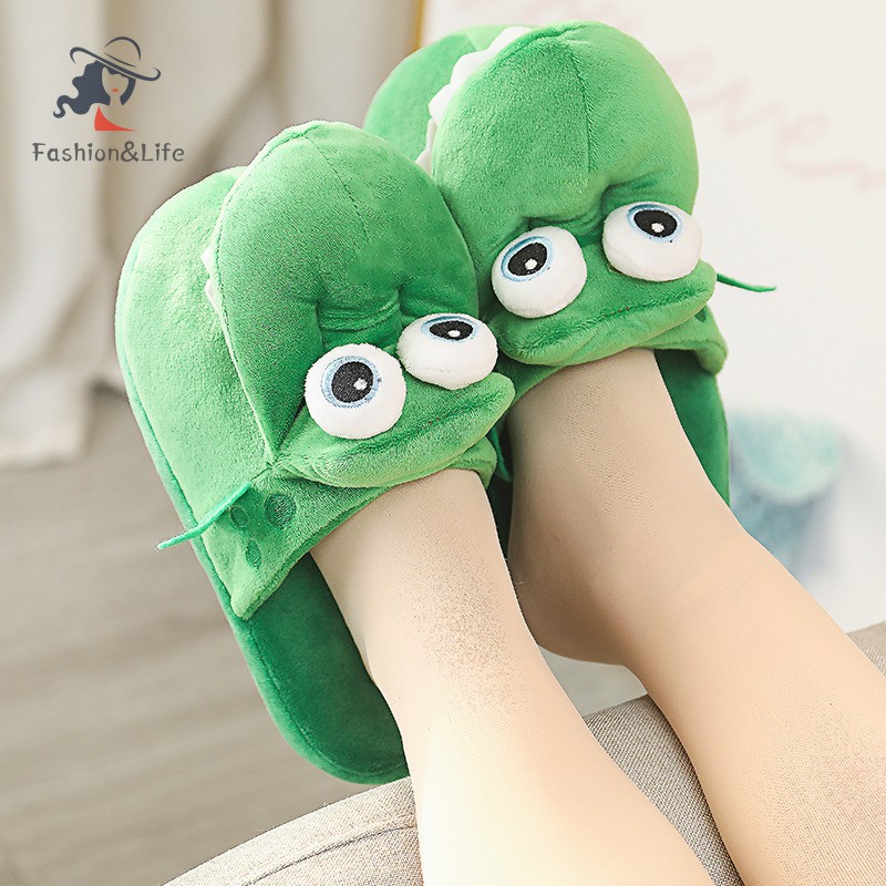 ❤️ Hot selling ❤️Dép Bông Mang Trong Nhà Hình Chú Cá Sấu Dễ Thương Cho Nữ