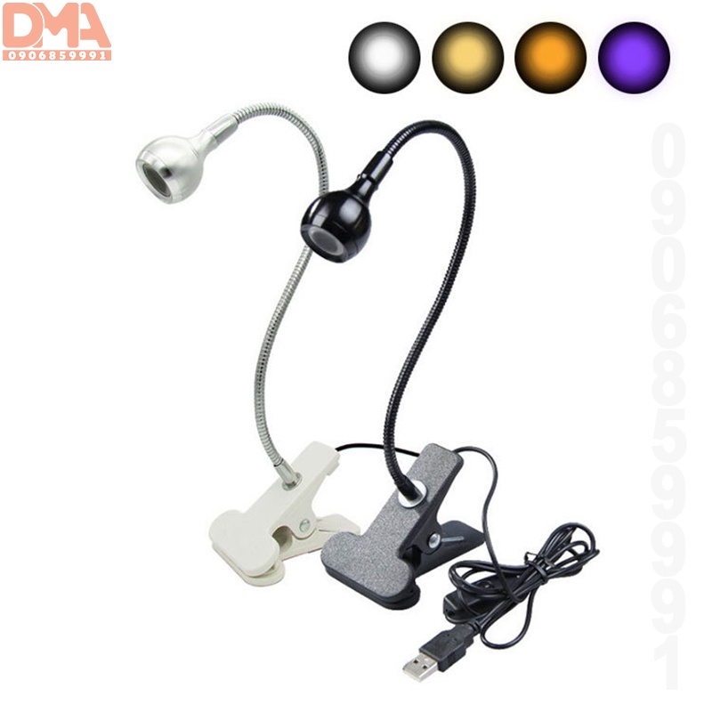 Đèn rọi trang trí,đèn led kẹp đọc sách nguồn USB