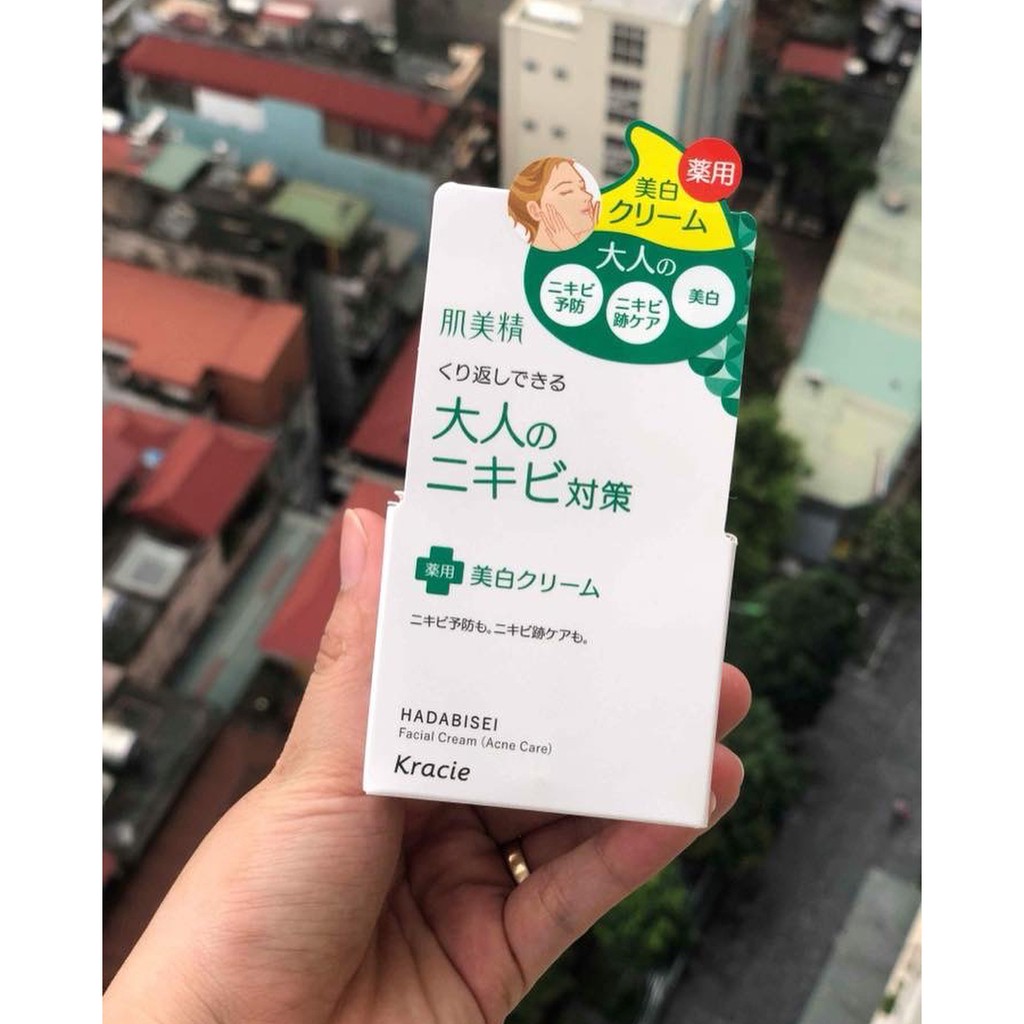 Kem dưỡng da mụn Kracie Hadabisei Facial Cream (Acne Care) _ SUIKA SHOP