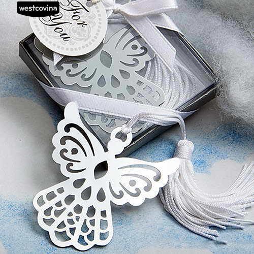 Thẻ đánh dấu sách bằng thép hình cánh thiên thần xinh xắn