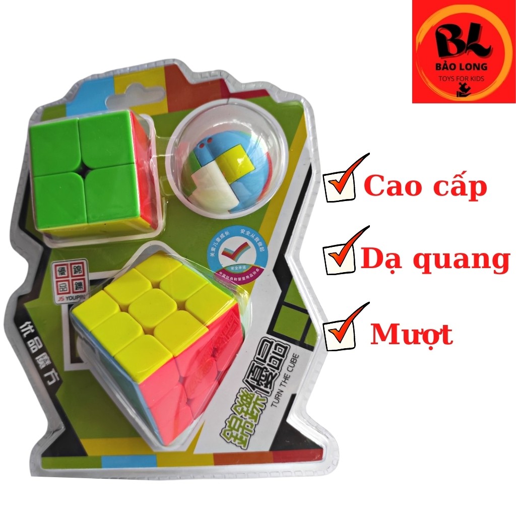 Đồ chơi Rubik 3x3, Rubik 2x2 và Rubik tròn cao cấp, đồ chơi trẻ em