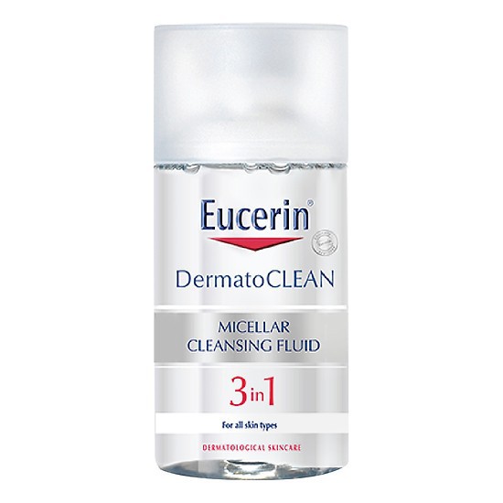 Nước Tẩy Trang Dịu Nhẹ cho Da Nhạy Cảm Eucerin Dermato Clean Micellar Cleansing Fluid 3 in 1 125ml