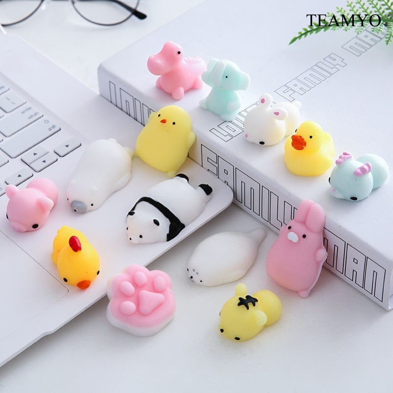 Bộ 10 món đồ chơi nắn bóp xả stress hình thú vật dễ thương