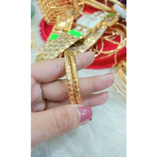 Vòng cặp bản 3ly vàng 6k