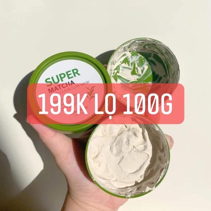 Mask nạ đất sét trà xanh Super Mat Cha Pore Clean Clay