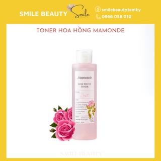 Nước hoa hồng cấp ẩm làm sáng da Mamonde Rose Water Toner