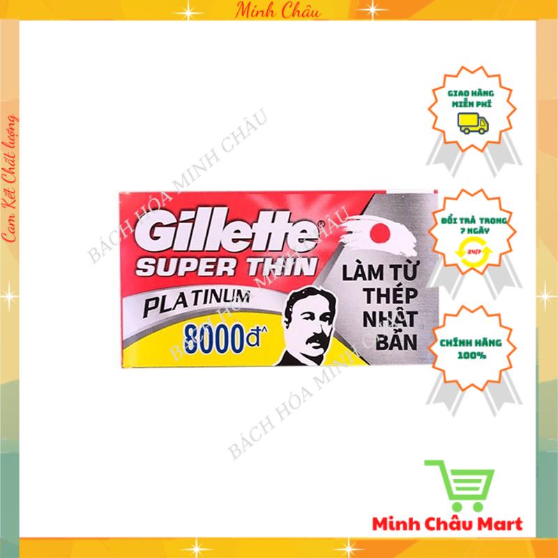 Hộp 5 Lưỡi Dao Lam Gillette Super Thin/ Lưỡi Lam