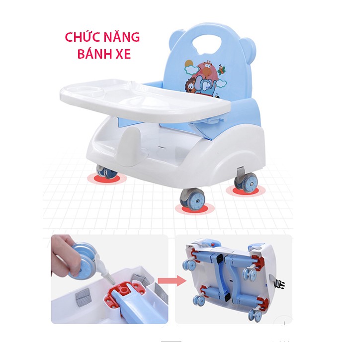 Ghế ăn dặm cho bé đa năng đầy đủ phụ kiện giúp con ăn ngoan vui khỏe