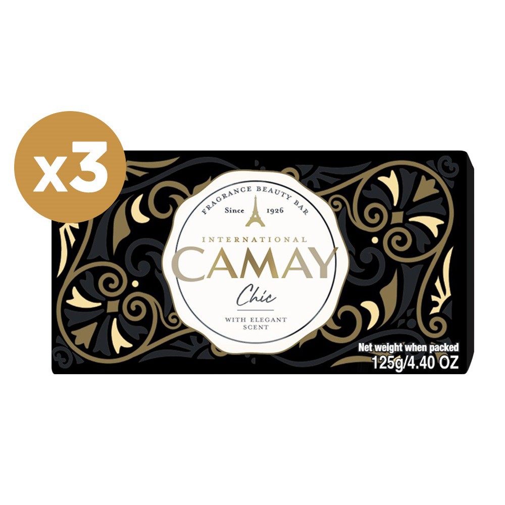 [Mã COSUI5 giảm 8% đơn 150K] Combo 3 Xà bông Camay Chic (125g x 3)