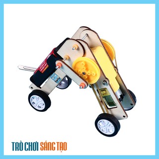 Bộ đồ chơi khoa học tự làm robot tự động con sâu bằng gỗ – DIY Wood Steam