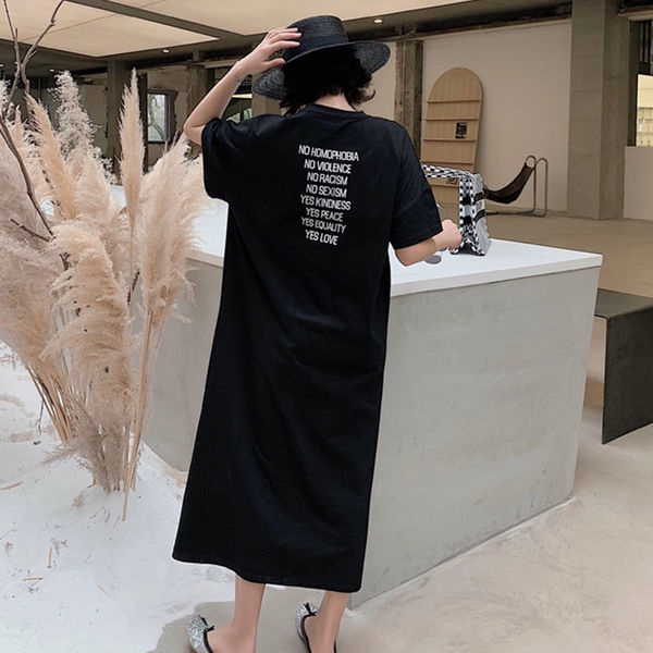 JSC Đầm Ngủ Dài Qua Gối Tay Ngắn Phong Cách Hàn Quốc Thời Trang Mùa Hè Xinh Xắn Cho Nữ