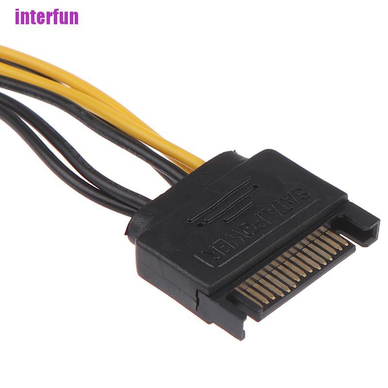 Cáp Chuyển Đổi Nguồn Sata Sang 6 Pin Pci-E Chuyên Dụng